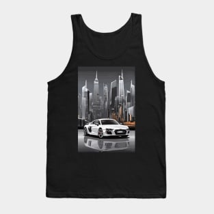 White German Car City Poster Tank Top